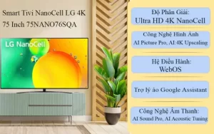 Smart Tivi NanoCell LG 4K 75 inch 75NANO76SQA - 8