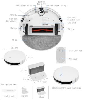 Máy hút bụi Xiaomi Robot Vacuum E10 EU BHR6783EU - 11