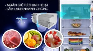 Tủ lạnh Sharp Inverter 224 lít SJ-X251E-SL - 23 Tủ lạnh Sharp Inverter 224 lít SJ-X251E-SL - 22