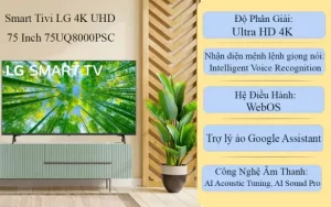 Smart Tivi LG 4K 75 inch 75UQ8000PSC - 10 Smart Tivi LG 4K 75 inch 75UQ8000PSC - 9