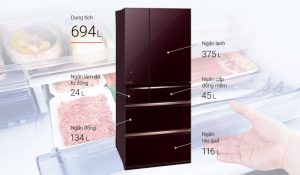 Tủ lạnh Mitsubishi Electric Inverter 694 lít MR-WX70C-BR-V - 21
