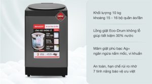 Máy giặt Sharp 10 kg ES-W100PV-H - 16 Máy giặt Sharp 10 kg ES-W100PV-H - 15