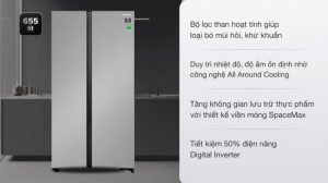 Tủ lạnh Samsung Inverter 655 lít RS62R5001M9/SV - 14