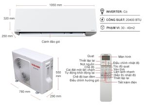 Máy lạnh Toshiba Inverter 2.5 HP RAS-H24E2KCVG-V - 13