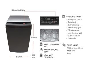 Máy giặt Sharp 9 kg ES-Y90HV-S - 11 Máy giặt Sharp 9 kg ES-Y90HV-S - 10