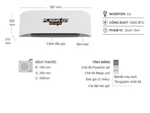 Máy lạnh Toshiba Inverter 1 HP RAS-H10T4KCVRG-V - 13