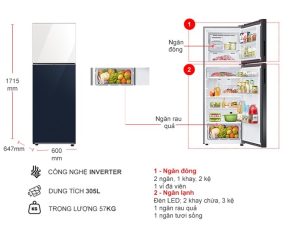 Tủ Lạnh Samsung Inverter 305 Lít RT31CB56248ASV - 13 Tủ Lạnh Samsung Inverter 305 Lít RT31CB56248ASV - 12