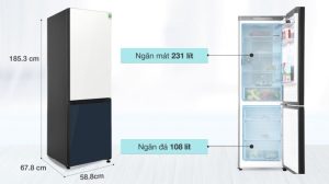 Tủ lạnh Samsung Inverter 339 lít RB33T307029/SV - 11