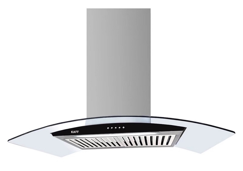 1 vài ưu điểm của máy hút mùi kính cong Kaff