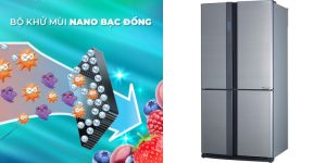 Tủ lạnh Sharp Inverter 626 lít SJ-FX631V-SL - 11