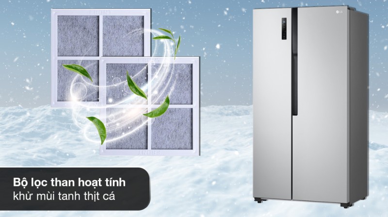 Tủ lạnh LG Inverter 519 lít Side By Side GR-B256JDS - 5