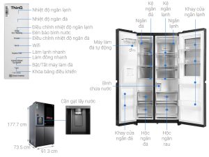 Tủ lạnh LG Inverter 635 lít GR-X257MC - 12 Tủ lạnh LG Inverter 635 lít GR-X257MC - 11