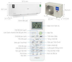 Máy Lạnh Aqua Inverter 2.0 Hp AQA-RV18QA - 16 Máy Lạnh Aqua Inverter 2.0 Hp AQA-RV18QA - 15
