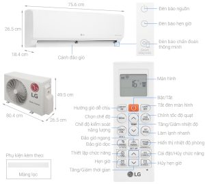 Máy lạnh LG Inverter 1 HP V10WIN - 10