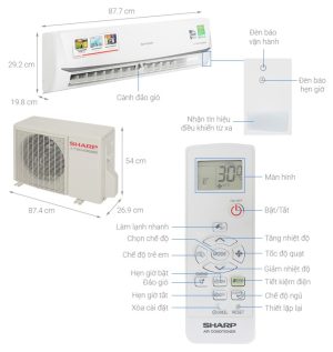 Máy lạnh Sharp Inverter 2 HP AH-X18ZEW - 13 Máy lạnh Sharp Inverter 2 HP AH-X18ZEW - 12