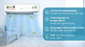 Máy lạnh Sharp Inverter 2 HP AH-X18ZEW - 17 Máy lạnh Sharp Inverter 2 HP AH-X18ZEW - 16