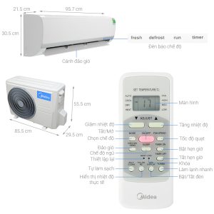 Máy lạnh Midea 18000BTU 1 chiều MSAFG-18CRN8 - 10 Máy lạnh Midea 18000BTU 1 chiều MSAFG-18CRN8 - 9