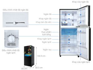 Tủ lạnh Panasonic Inverter 234 lít NR-TV261BPKV - 11 Tủ lạnh Panasonic Inverter 234 lít NR-TV261BPKV - 10