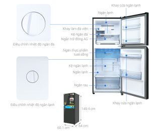 Tủ lạnh Panasonic Inverter 268 lít NR-TV301VGMV - 14