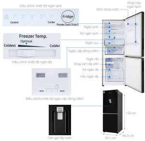 Tủ lạnh Samsung Inverter 276 lít RB27N4170BU/SV - 14 Tủ lạnh Samsung Inverter 276 lít RB27N4170BU/SV - 13