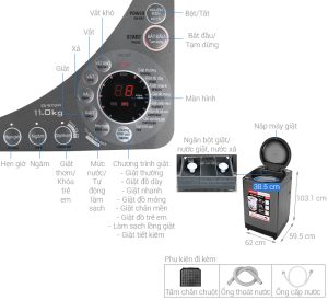 Máy giặt Sharp 11 kg ES-W110HV-S - 10 Máy giặt Sharp 11 kg ES-W110HV-S - 9