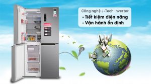 Tủ lạnh Sharp Inverter 401 lít SJ-FXP480V-SL - 28 Tủ lạnh Sharp Inverter 401 lít SJ-FXP480V-SL - 27