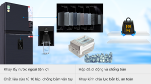 Tủ lạnh Toshiba Inverter 407 lít GR-RT535WE-PMV(06)-MG - 31 Tủ lạnh Toshiba Inverter 407 lít GR-RT535WE-PMV(06)-MG - 30