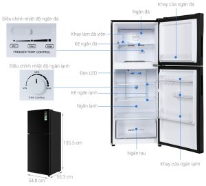 Tủ lạnh Aqua Inverter 189 lít AQR-T220FA(FB) - 14 Tủ lạnh Aqua Inverter 189 lít AQR-T220FA(FB) - 13