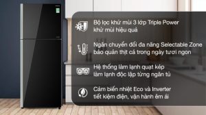 Tủ lạnh Hitachi Inverter 366 lít R-FVX480PGV9-GBK - 16