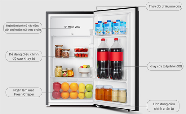 Tủ lạnh Hisense 90 lít HR09DB - 6