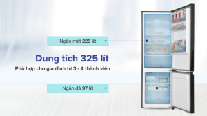 Tủ lạnh Panasonic Inverter 325 lít NR-BC361VGMV - 24 Tủ lạnh Panasonic Inverter 325 lít NR-BC361VGMV - 23