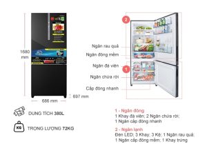 Tủ Lạnh Panasonic Inverter 380 Lít NR-BX421XGKV - 13 Tủ Lạnh Panasonic Inverter 380 Lít NR-BX421XGKV - 12