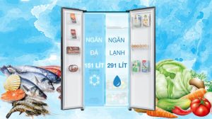 Tủ lạnh Sharp Inverter 442 lít Side By Side SJ-SBX440VG-BK - 32 Tủ lạnh Sharp Inverter 442 lít Side By Side SJ-SBX440VG-BK - 31