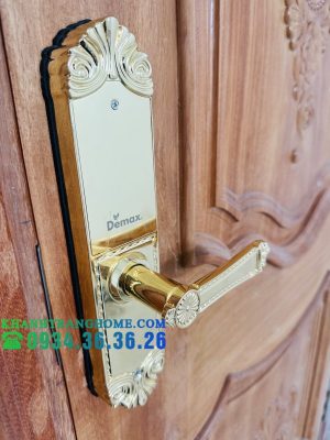 KHÓA CỬA VÂN TAY DEMAX SL280 BRASS 24K - 25 KHÓA CỬA VÂN TAY DEMAX SL280 BRASS 24K - 24