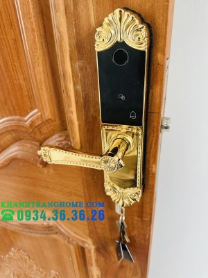 KHÓA CỬA VÂN TAY DEMAX SL280 BRASS 24K - 27 KHÓA CỬA VÂN TAY DEMAX SL280 BRASS 24K - 26