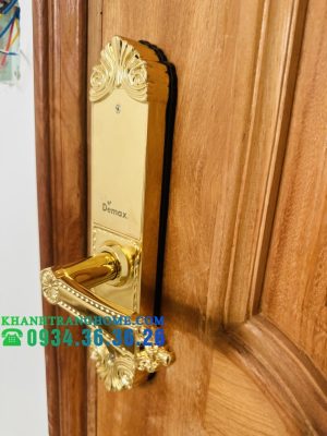 KHÓA CỬA VÂN TAY DEMAX SL280 BRASS 24K - 49 KHÓA CỬA VÂN TAY DEMAX SL280 BRASS 24K - 48