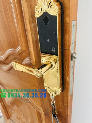 KHÓA CỬA VÂN TAY DEMAX SL280 BRASS 24K - 51 KHÓA CỬA VÂN TAY DEMAX SL280 BRASS 24K - 50