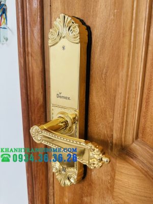 KHÓA CỬA VÂN TAY DEMAX SL280 BRASS 24K - 53 KHÓA CỬA VÂN TAY DEMAX SL280 BRASS 24K - 52
