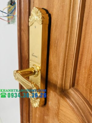 KHÓA CỬA VÂN TAY DEMAX SL280 BRASS 24K - 55 KHÓA CỬA VÂN TAY DEMAX SL280 BRASS 24K - 54