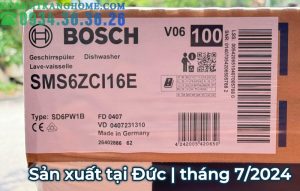 Máy Rửa Bát Bosch SMS6ZCI16E Series 6 Zeolith Nhập Khẩu Nguyên Chiếc Đức - 196 Máy Rửa Bát Bosch SMS6ZCI16E Series 6 Zeolith Nhập Khẩu Nguyên Chiếc Đức - 195