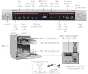 Máy rửa bát độc lập Bosch SMS4HMI07E Serie 4 14 Bộ - 19 Máy rửa bát độc lập Bosch SMS4HMI07E Serie 4 14 Bộ - 18