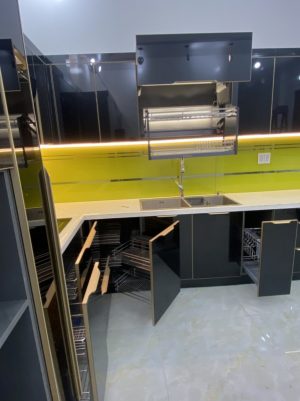 TỦ BẾP INOX CÁNH KÍNH TỦ DƯỚI - 27