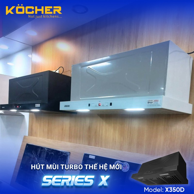 MÁY HÚT MÙI ÂM TỦ KOCHER TUBO SERIES X MODEL X350N - 34