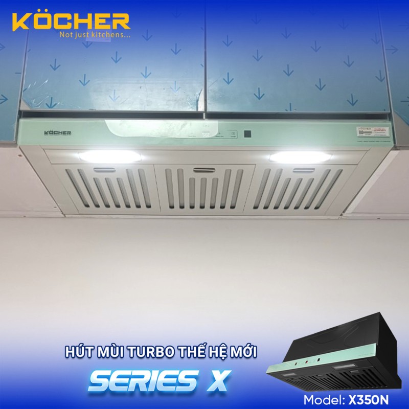 MÁY HÚT MÙI ÂM TỦ KOCHER TUBO SERIES X MODEL X350N - 36