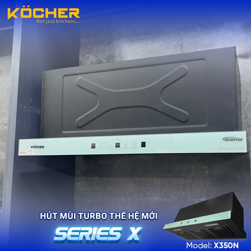 MÁY HÚT MÙI ÂM TỦ KOCHER TUBO SERIES X MODEL X350N - 38