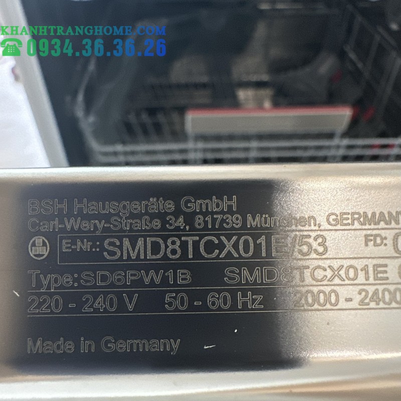 Máy rửa bát BOSCH SMD8TCX01E - 14